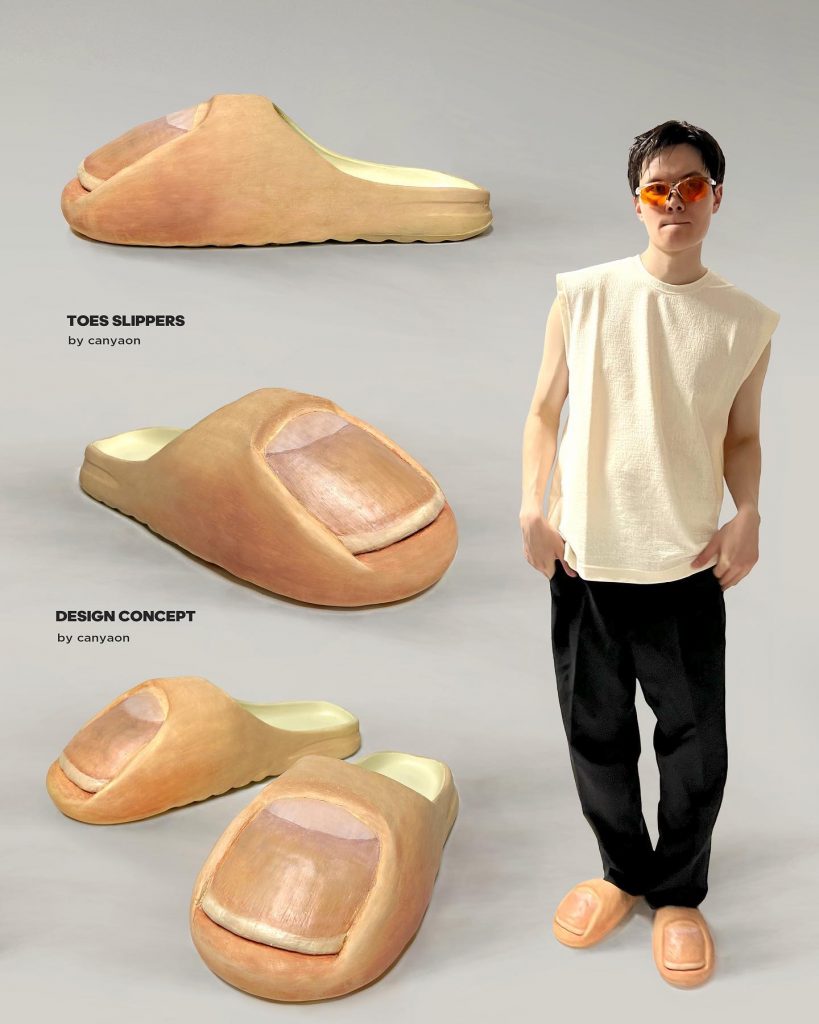 “Toes Slippers”, el nuevo design concept viral de Canyaon. 