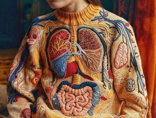 Un artista diseña “sweaters anatómicos” con inteligencia artificial