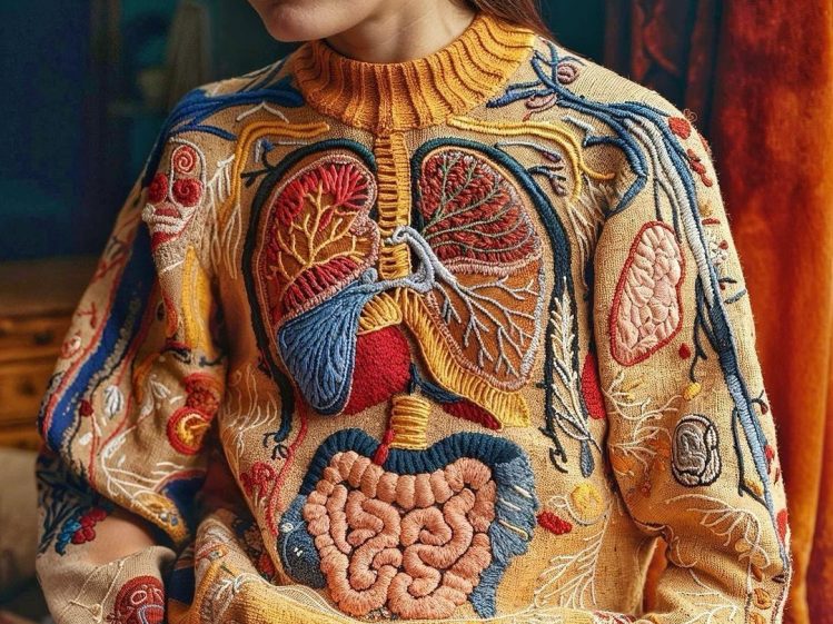 Un artista diseña “sweaters anatómicos” con inteligencia artificial