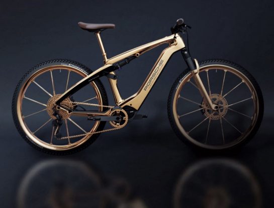 Todo lo que brilla es Herzog: una lujosa bicicleta eléctrica de Porsche con piezas de oro
