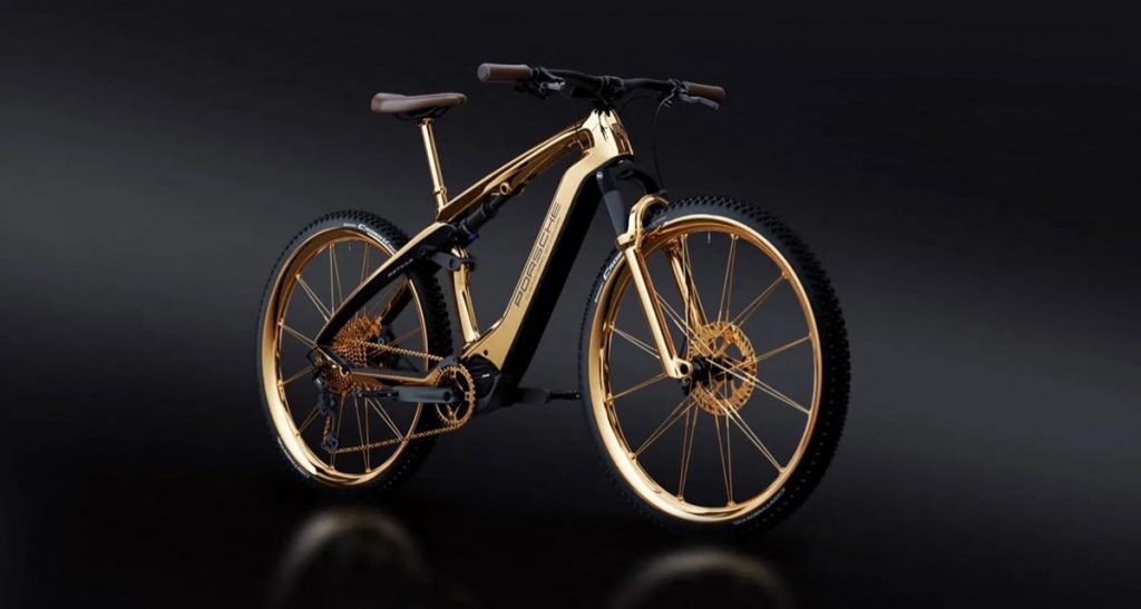 Herzog es una lujosa bicicleta eléctrica de Porsche con piezas de oro. 