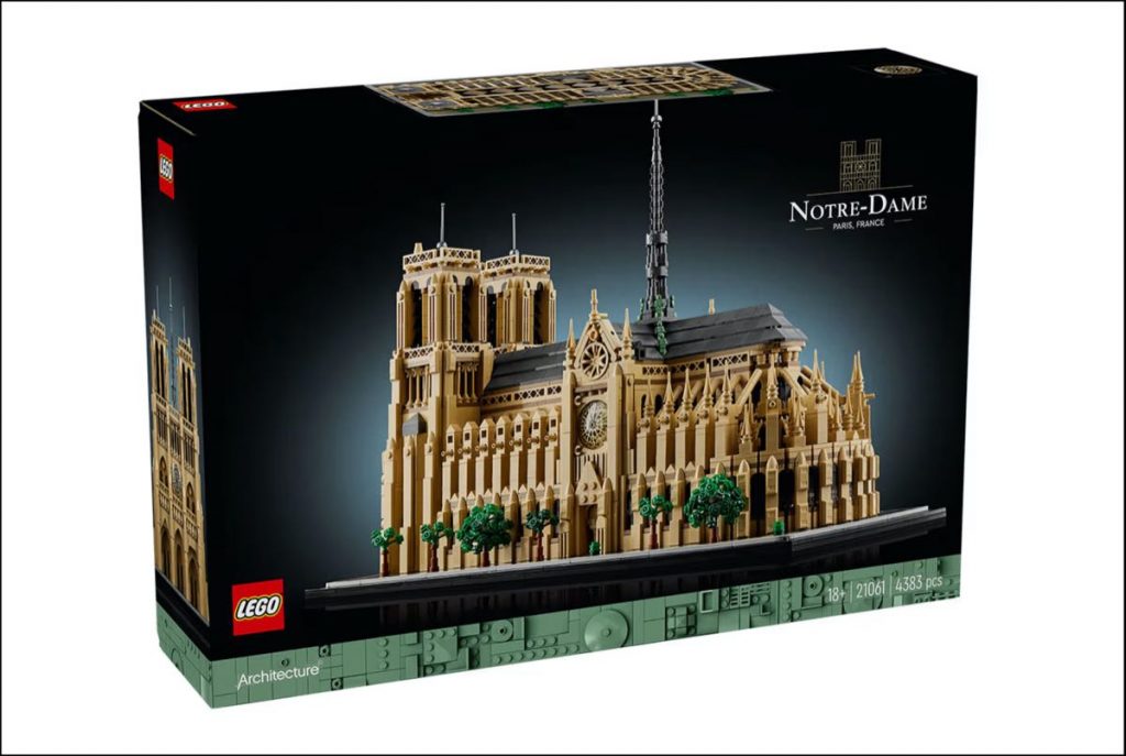 El kit homenaje al ícono parisino LEGO Architecture Notre-Dame. 