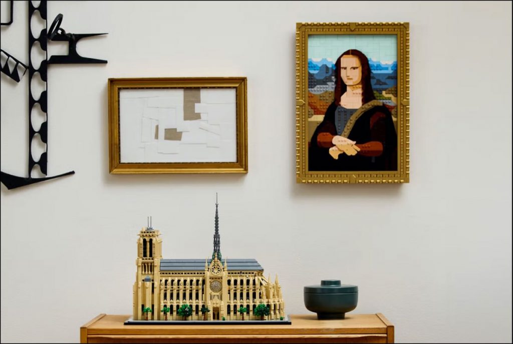 El lanzamiento del homenaje de LEGO a la Mona Lisa y a Notre-Dame será en junio de 2024. 