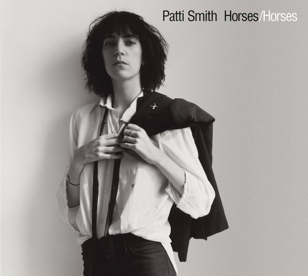 El arte de tapa de “Horses” de Patti Smith. 