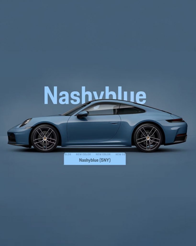  “Nashy Blue” (5NY) de Sean Wotherspoon para Porsche. 