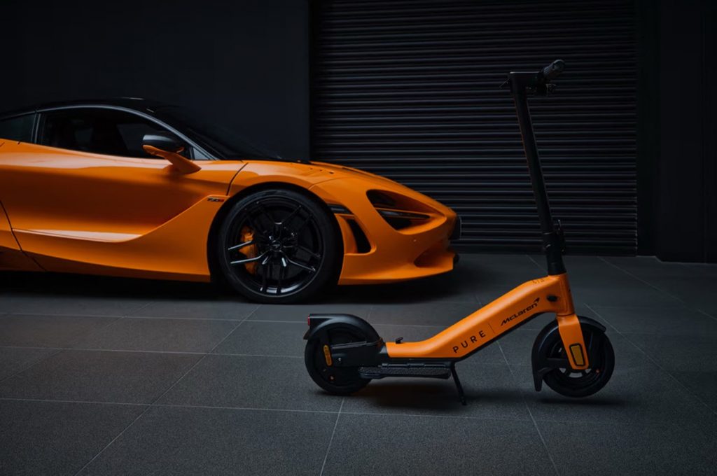 El scooter Pure X McLaren es una colaboración entre la icónica automotriz británica y Pure Electric. 