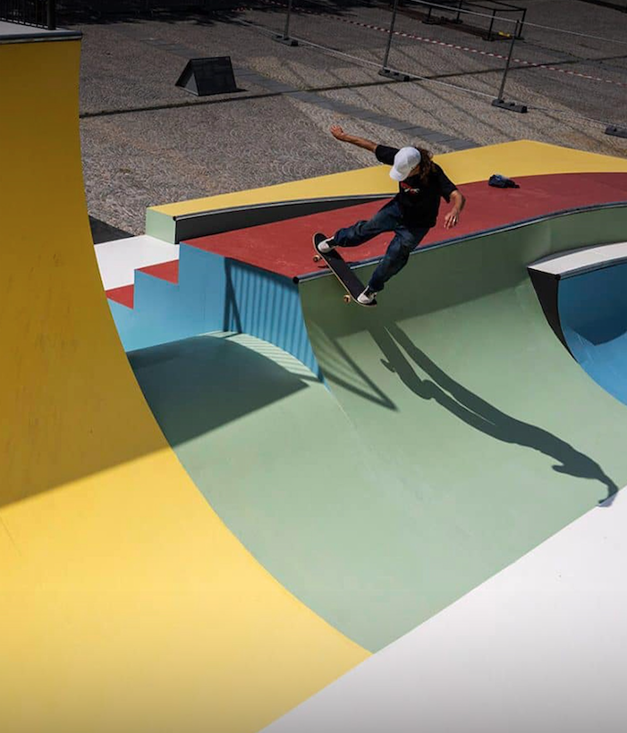 La espectacular pista de skate en el Centro Pompidou para los Juegos Olímpicos París 2024. 