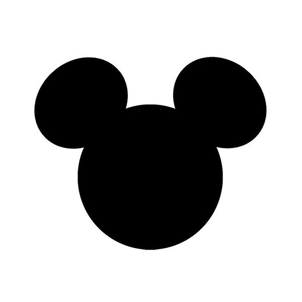 La silueta de Mickey Mouse, un ícono de la cultura universal. 