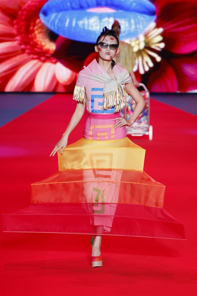 Agatha Ruiz de la Prada en Mercedes Benz Madrid Fashion Week. 