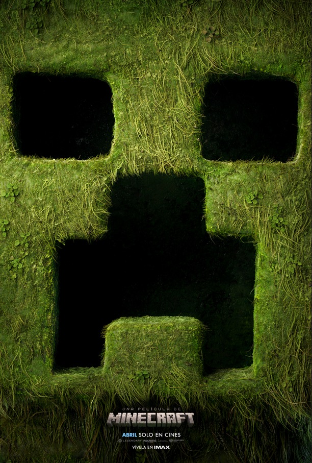 El póster oficial de “Una película de Minecraft”. 