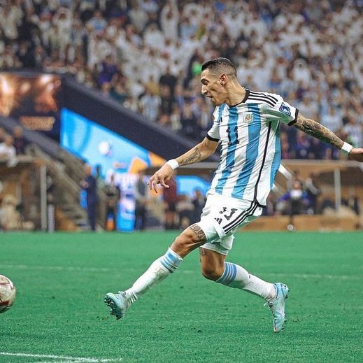 El nombre y el apodo de Ángel “Fideo” Di María ya está en la historia de la Selección Argentina. 