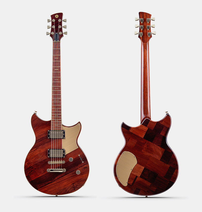 Las guitarras “Upcycling Guitar” de Yamaha hechas con madera empleada en la fabricación de pianos. 