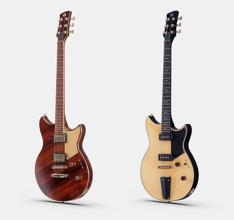 Las guitarra surgidas del innovador proyecto “Upcycling Guitar” de Yamaha. 