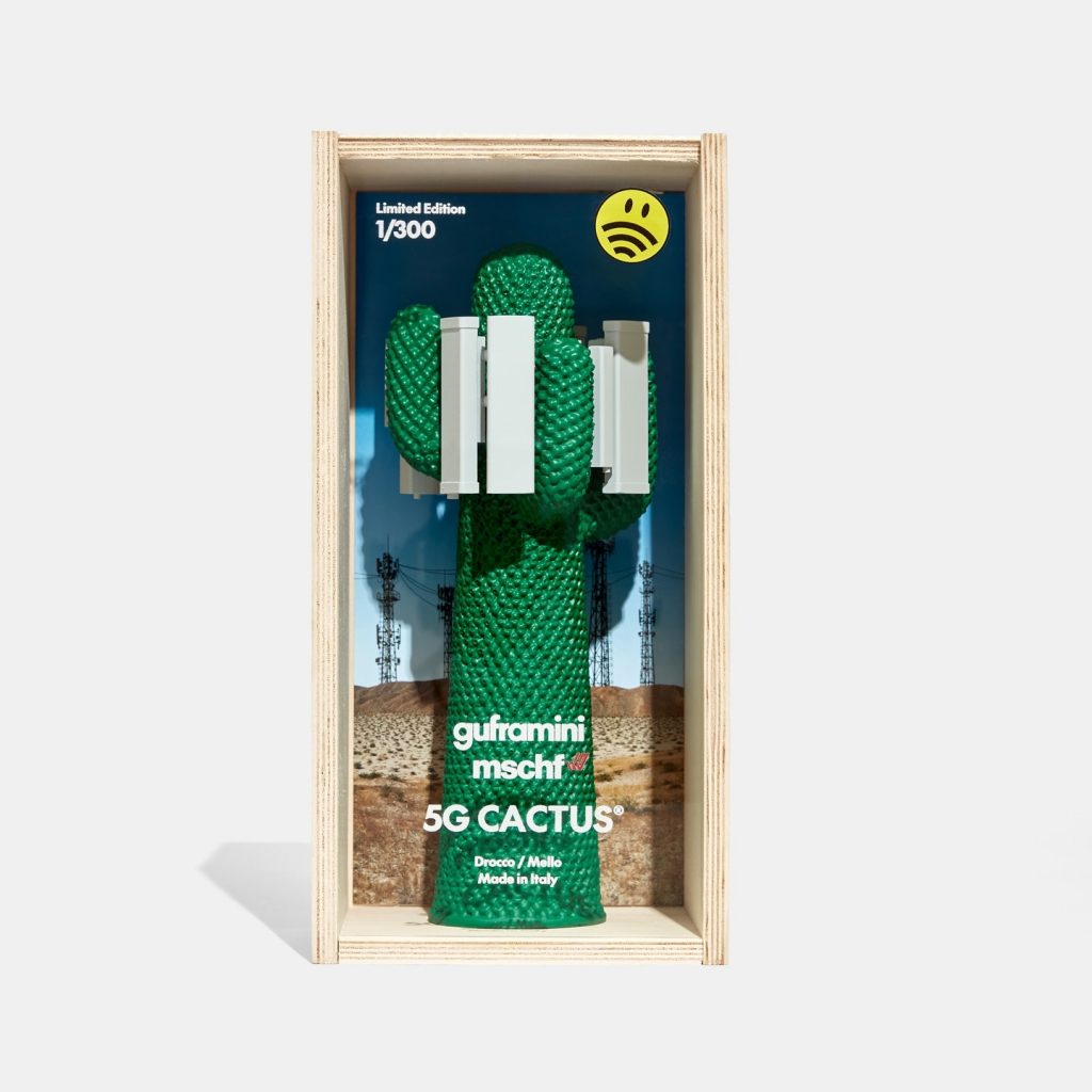 El icónico perchero Cactus de Gufram convertido en objeto de diseño según MSCHF. 