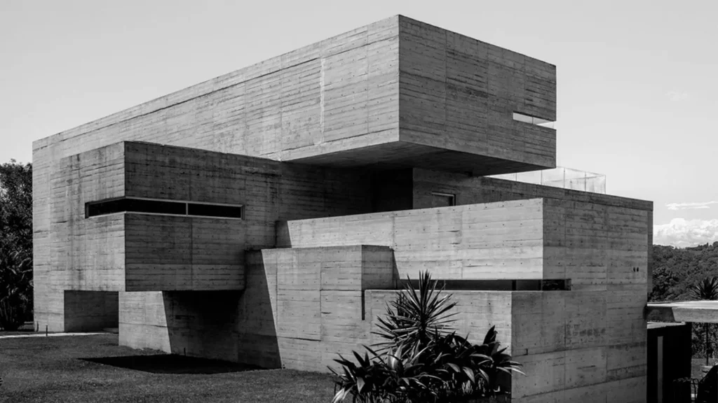 Imagen de la Casa Oyamel en la muestra Brutalismo Arquitectónico en México.