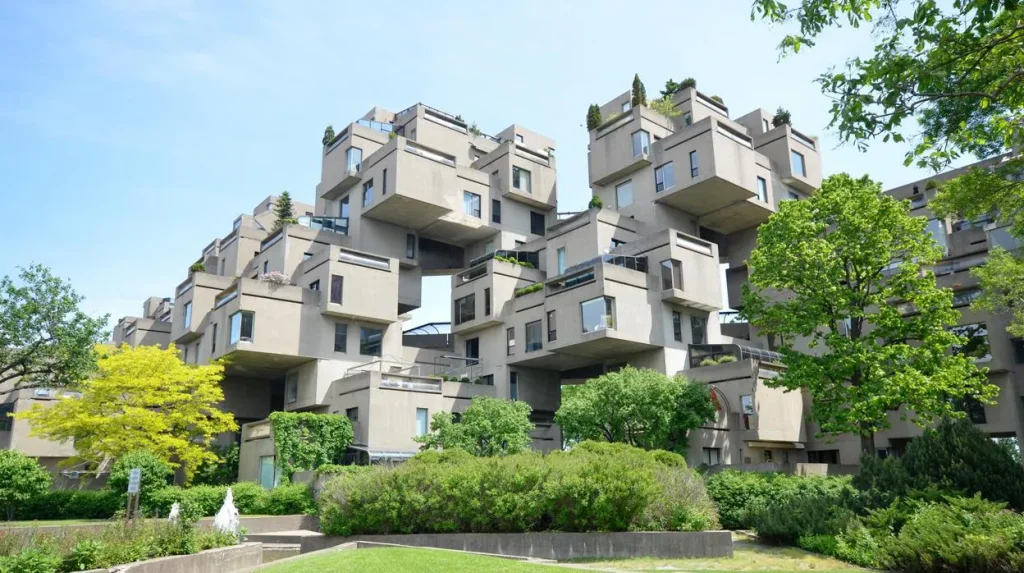 Edificio Habitat 67, construido en 1967 en Montreal, Canadá.