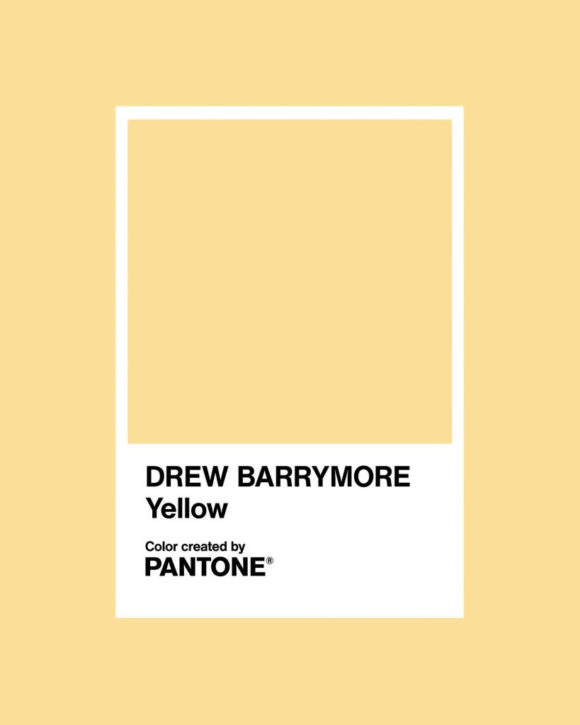 El Drew Barrymore Yellow es un “amarillo soleado” suave que expresa creatividad, inspiración y optimismo. 