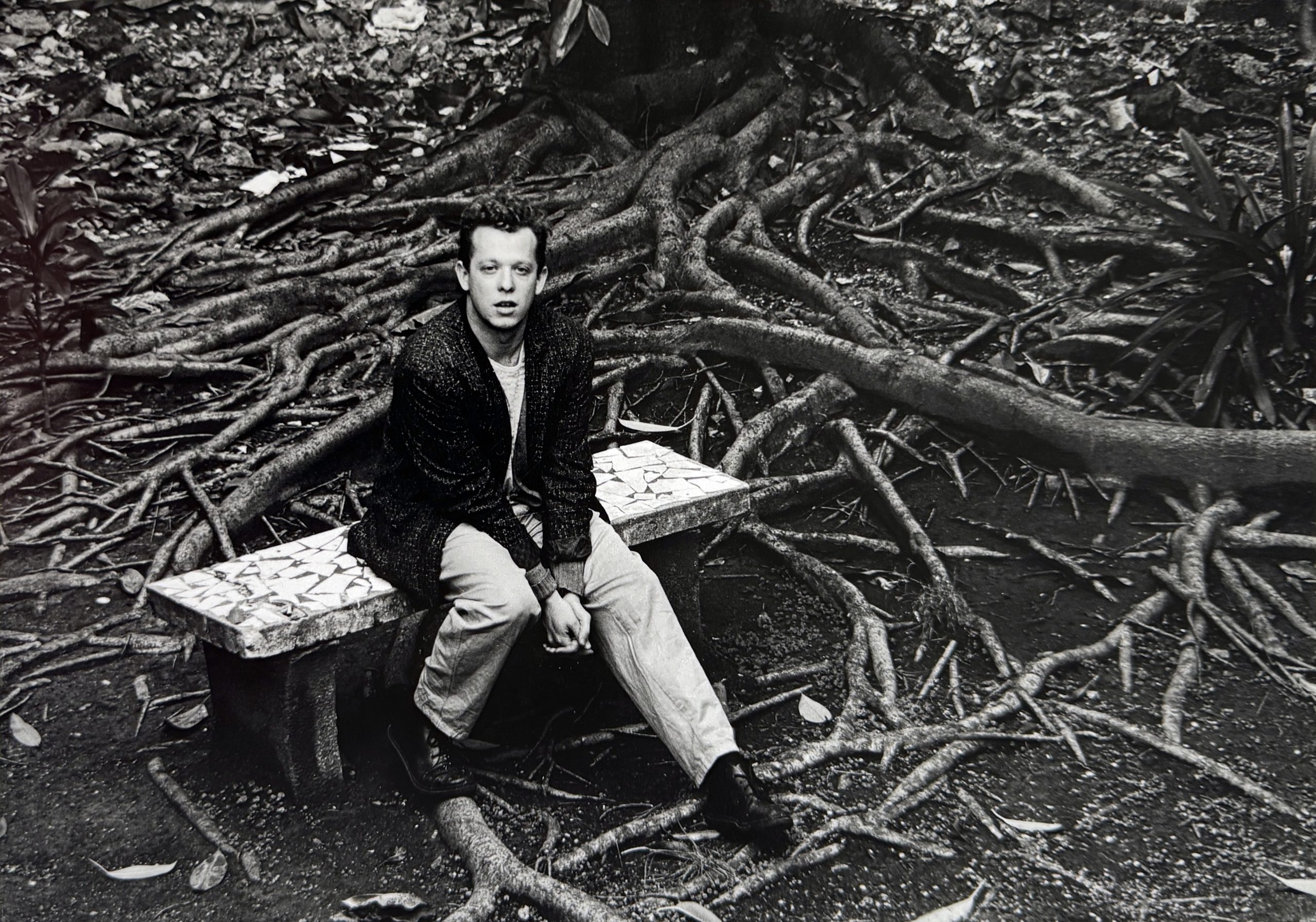 Guillermo Kuitca en el taller del barrio de Once, en 1987. 