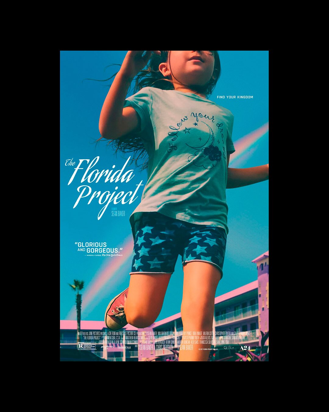  Sean Baker repitió la tipografía Aguafina Script para el título de “The Florida Project” (2017). 