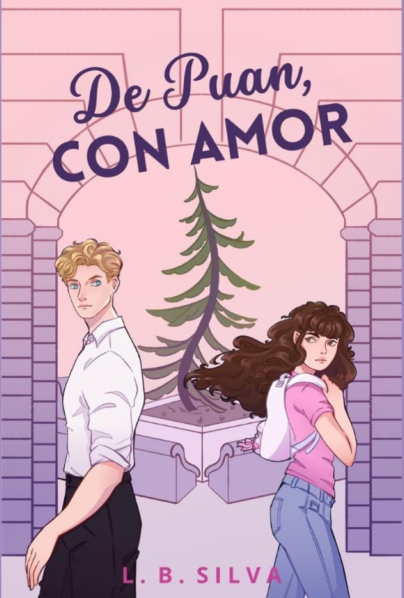 El dibujo y arte de tapa de Ash Quintana del libro “De Puan con Amor” de L.B. Silva.
