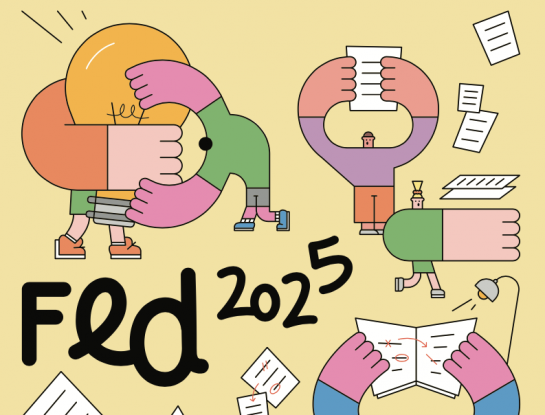 Acá están, ellas son... las creadoras de los afiches de la FED 2025
