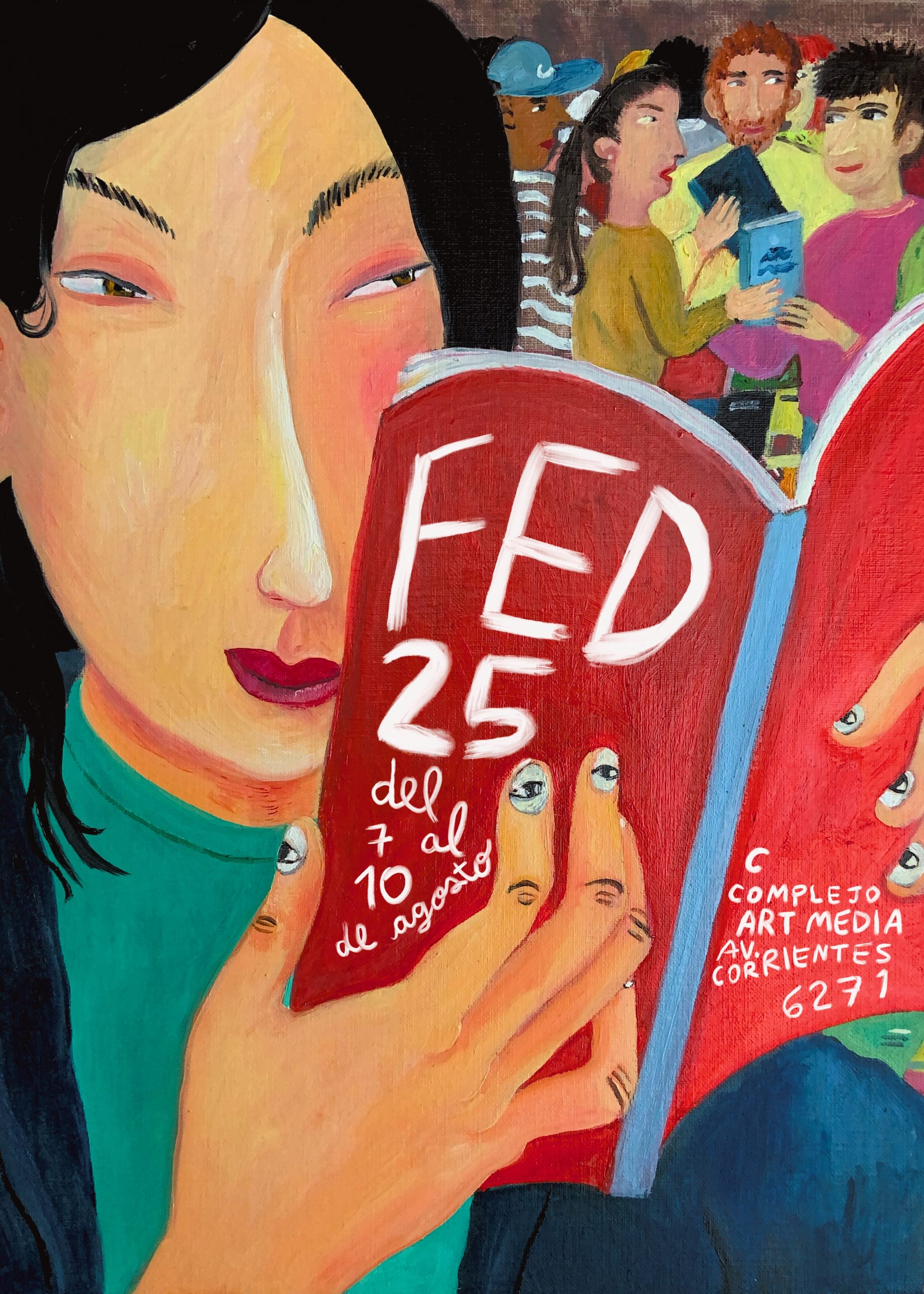 El afiche de la FED (Feria de Editores) de Powerpaola.