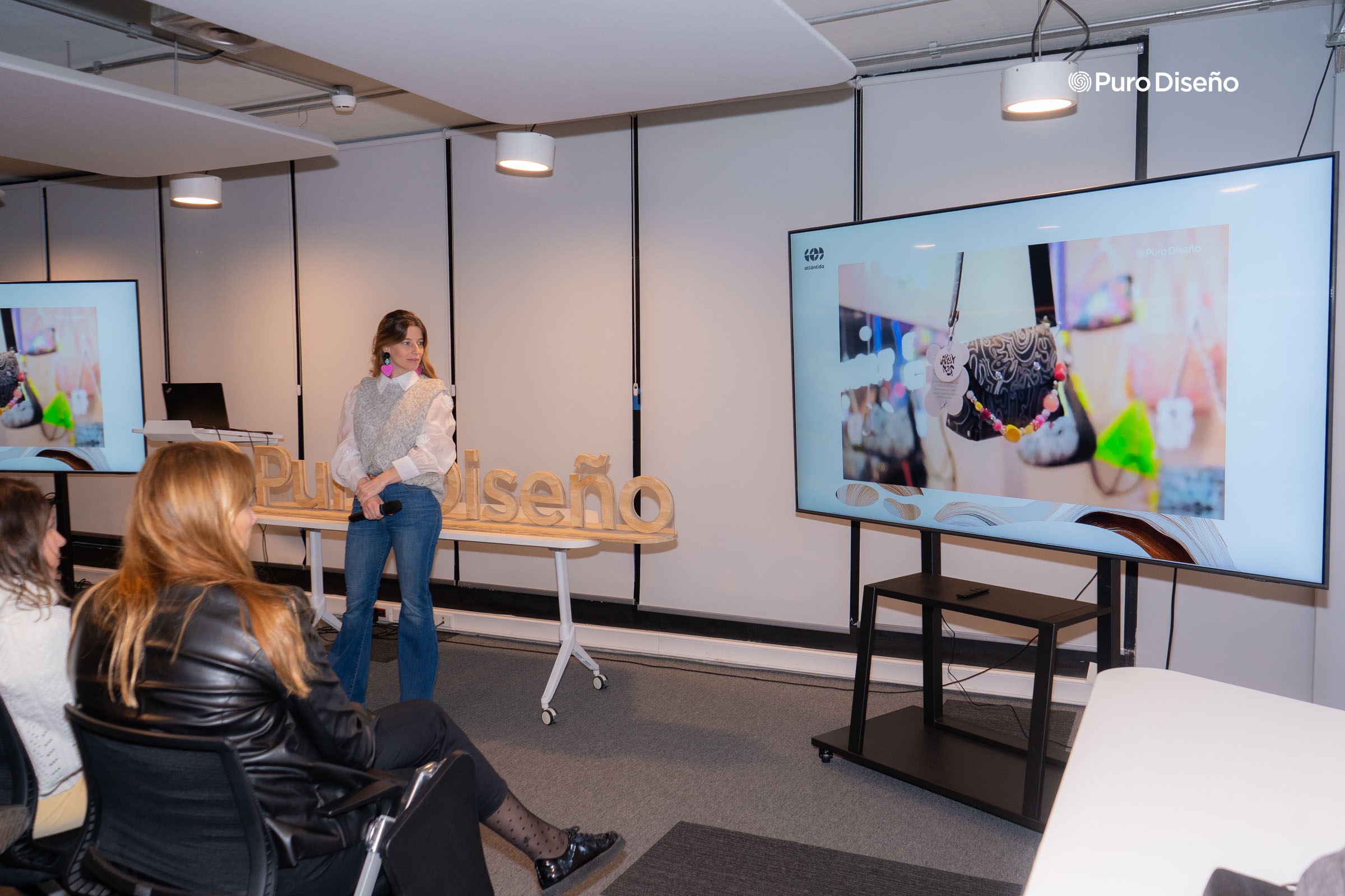 Priscila Pipman, CEO de Atlántida, en la presentación de los contenidos de feria Puro Diseño 2025. 