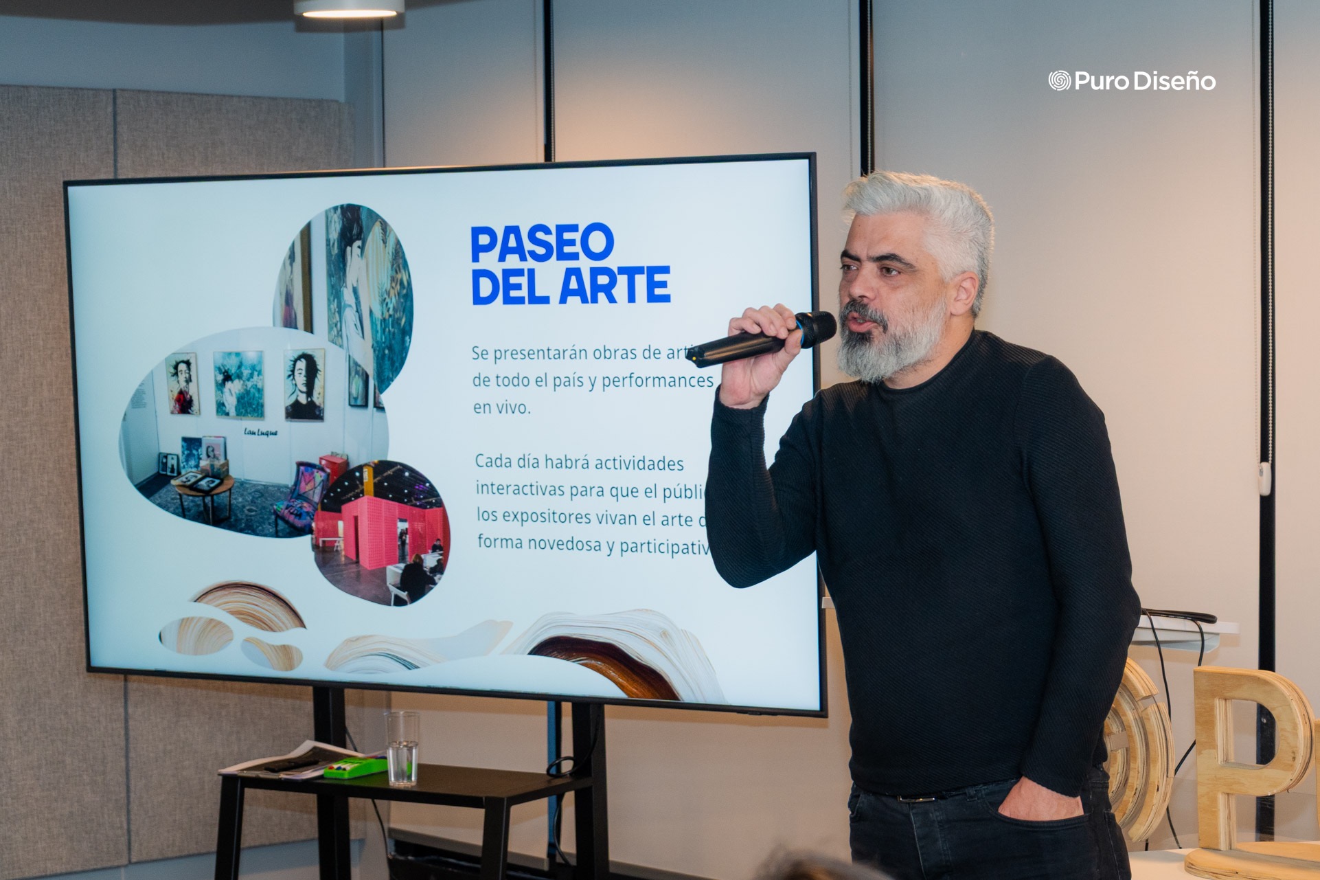 Federico Platener, curador del Paseo del Arte de feria Puro Diseño. 
