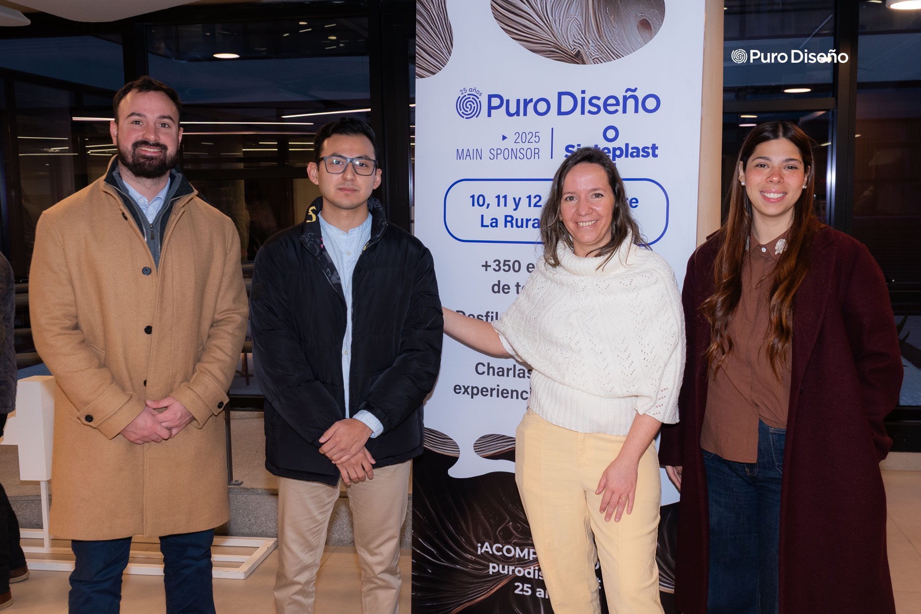 Eugenio Torresalday, ejecutivo de Atlántida, Edgar Benítez, ejecutivo de Ágora, Antonella Cuffia, jefe de ventas de Atlántida y Diana Anzola, marketing supervisor de KIA Argentina. 