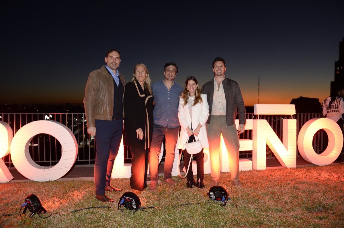 Gustavo Pesce e Irene Sabalain, del directorio de Atlántida, Matías Rosado, Priscila Pipman y Juan Astibia. 