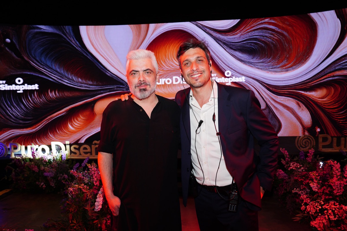 Federico Platener, curador del Paseo del Arte de Feria Puro Diseño con Matías Rosado. 