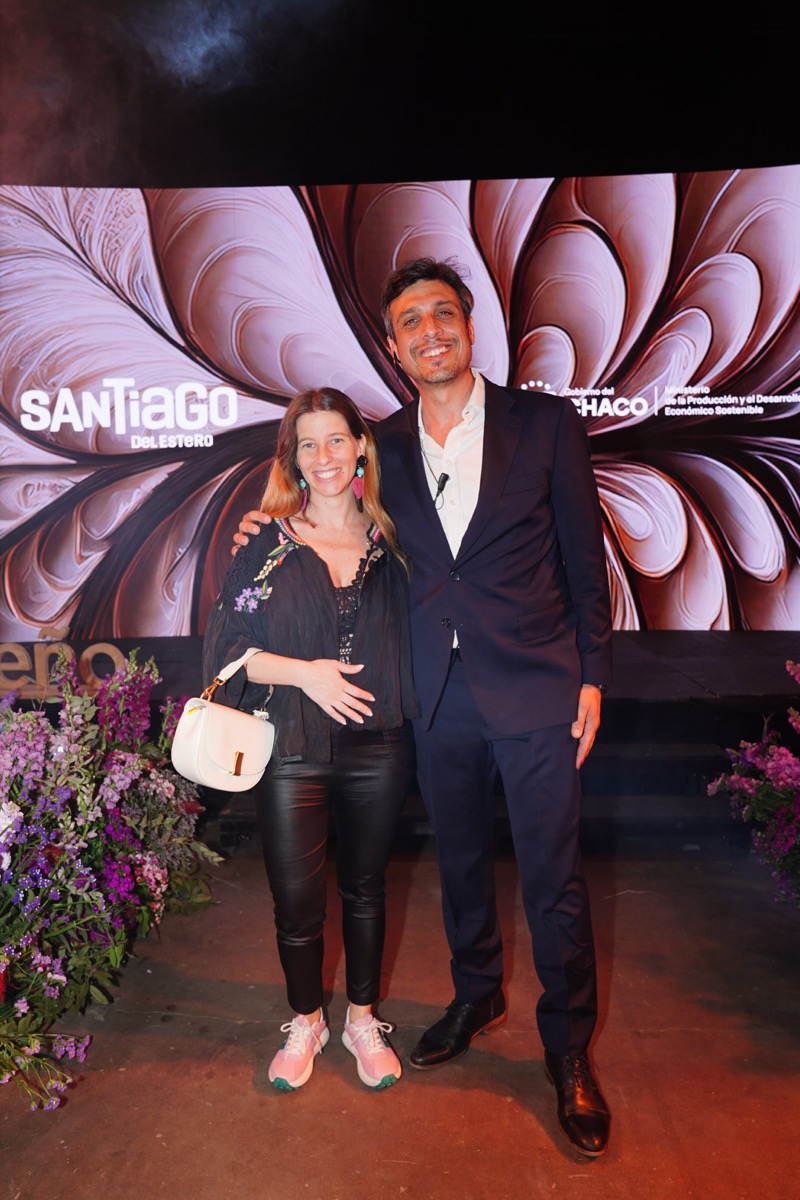 Priscila Pipman, CEO Atlántida, con Matías Rosado. 