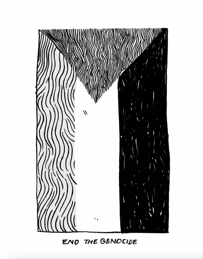 Sus ilustraciones, muchas veces en blanco y negro, están marcadas por un fuerte sentido político