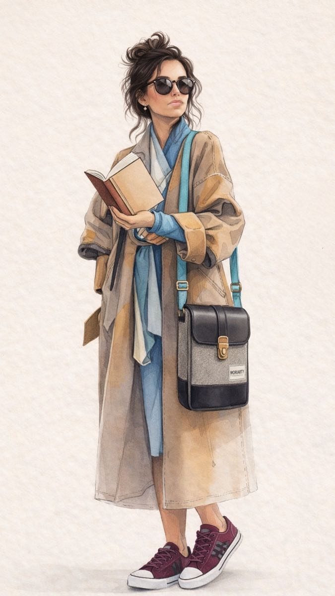 Retrato de Carla, "autora" de la historia de Moriarty. 