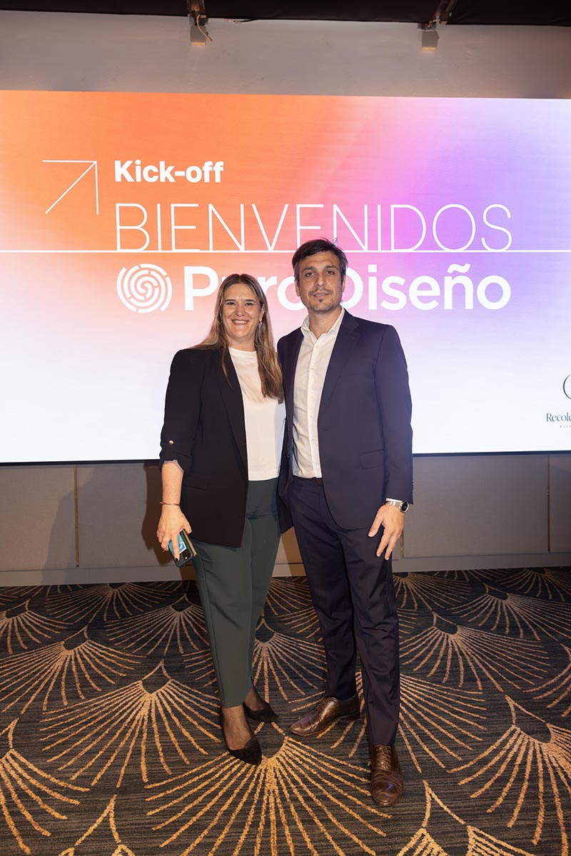 Matías Rosado, director y productor de Puro Diseño, con Luciana Abate, sales manager de Recoleta Grand Hotel.