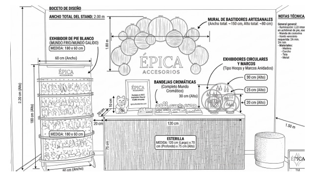 
El proceso creativo de Feria Puro Diseño a la vista. 