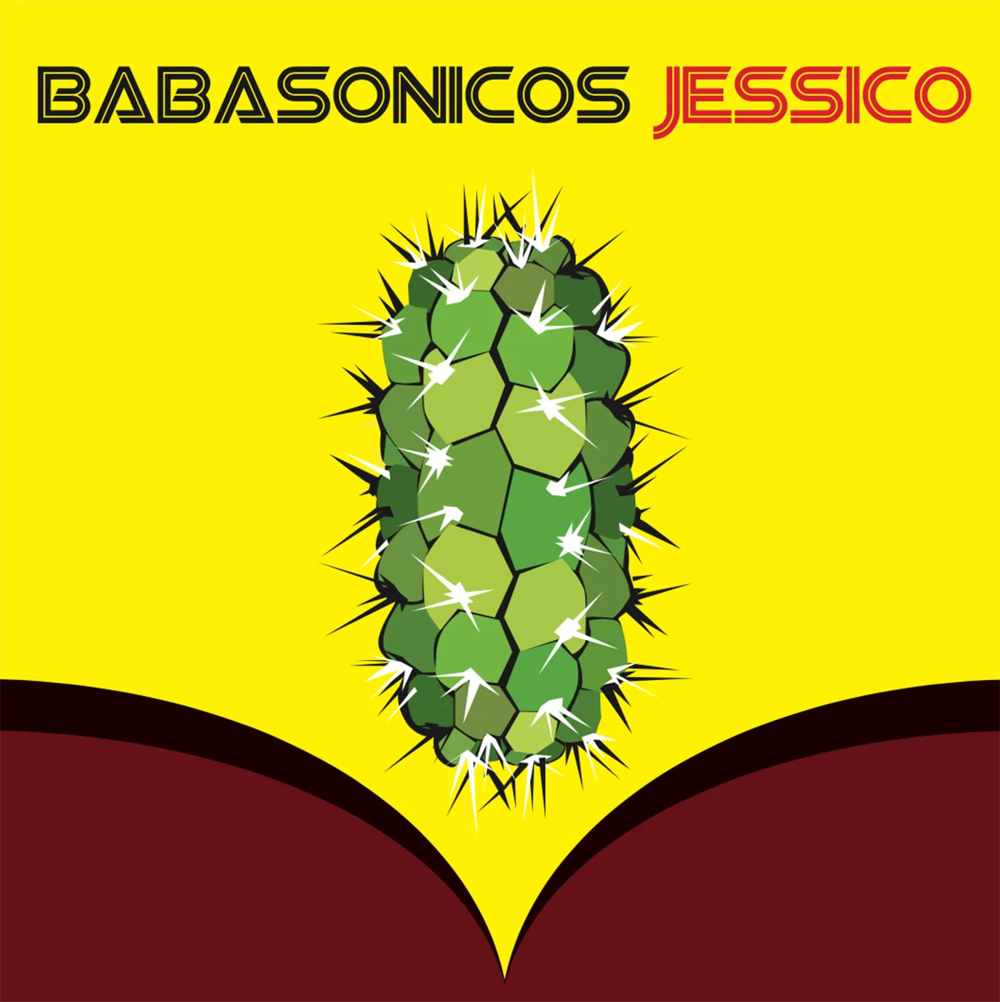 El arte de tapa del álbum Jessico de Babasónicos (2001), diseñado por Alejandro Ros.