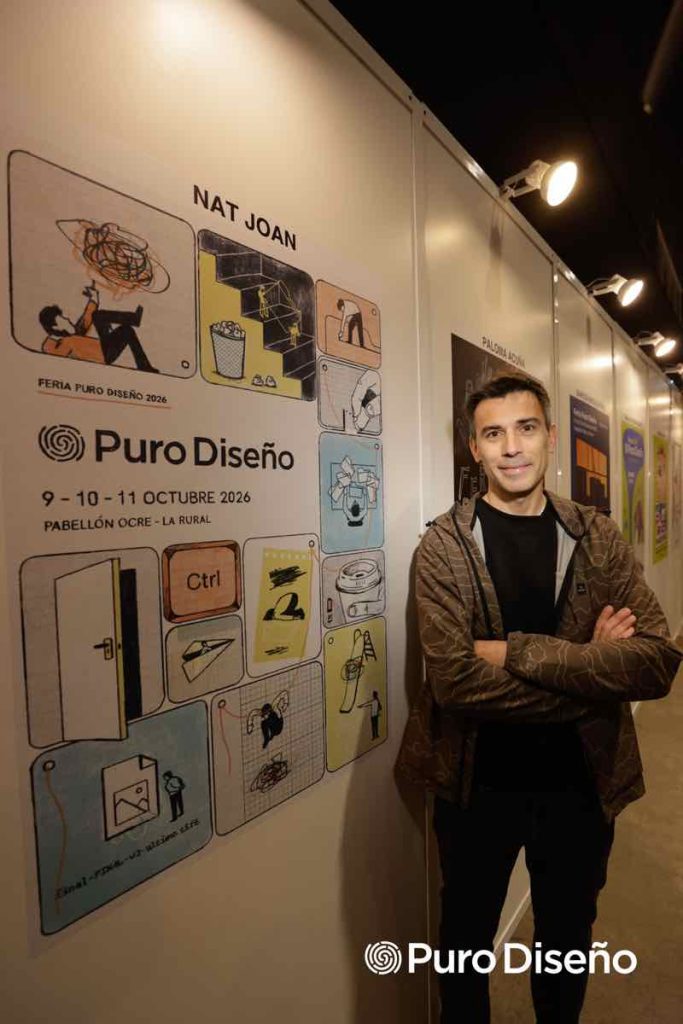 Nat Joan, ganador del concruso “Creá el póster” de Feria Puro Diseño 2026.  