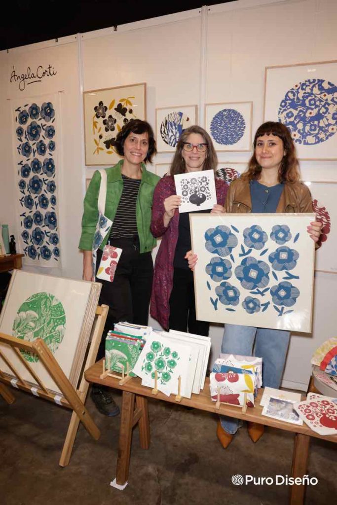 Angela Corti, Laura Varsky y Nat Krieger. 