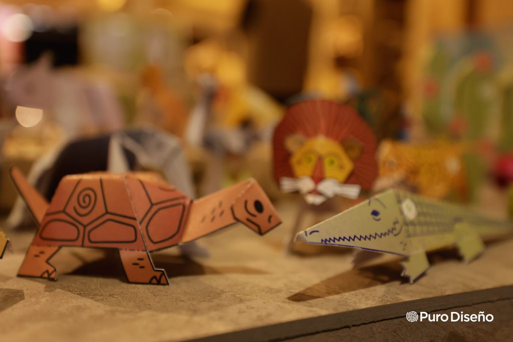 La fauna autóctona inspira figuras de papel, lúdicas y recreativas.